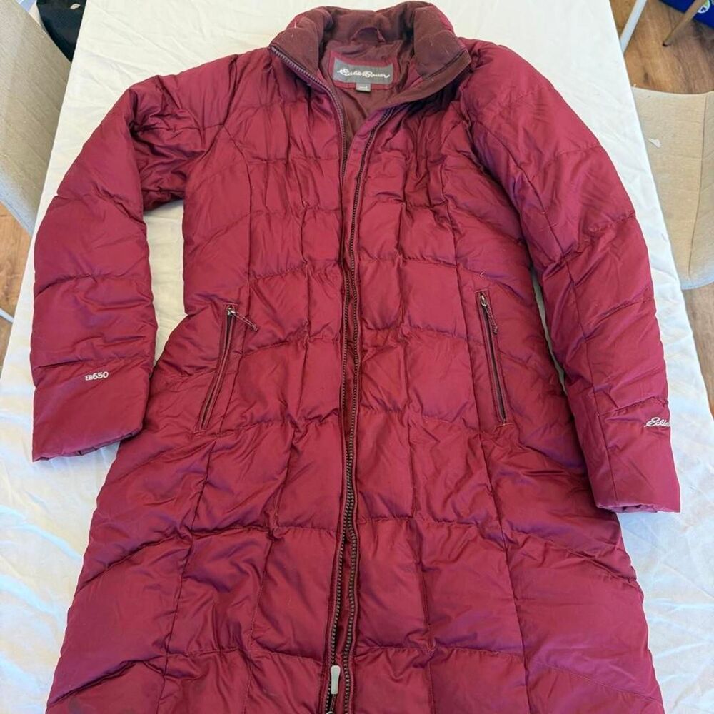 Eddie-bauer Women's Burgundy and Red Coat